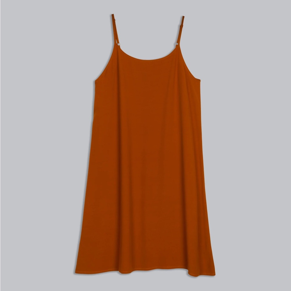 Eileen Fisher Rust Midi Dress